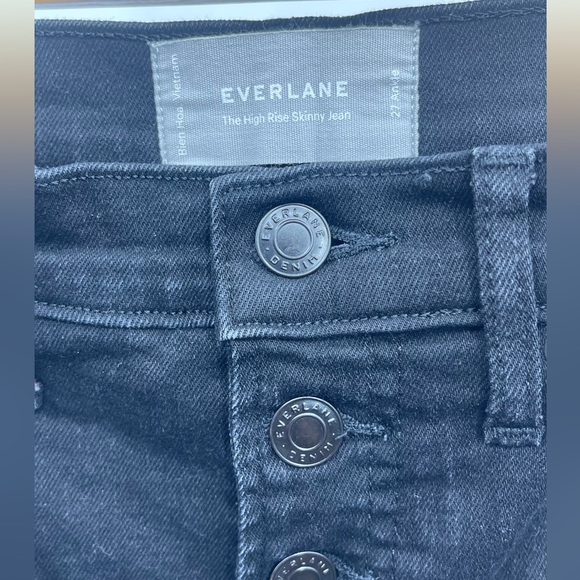 Everlane High Rise Skinny Jean Ankle in Black - Picture 10 of 11